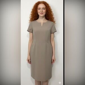 Talbots Ladies Size 2. Beige Business Dress
